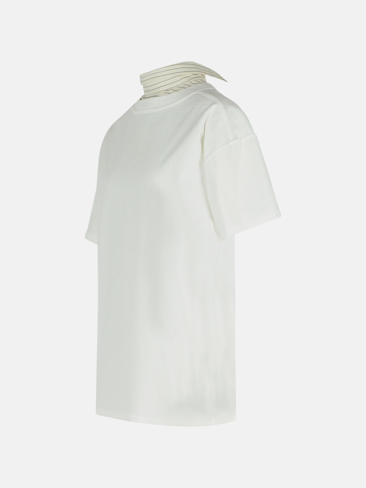 INVERTED WHITE COTTON SHIRT - 2
