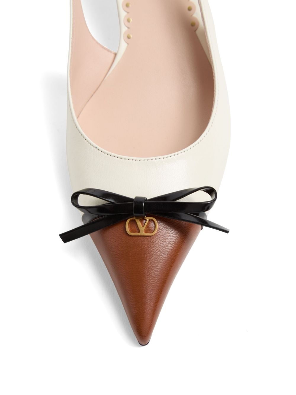 bow-detail slingback pumps - 4