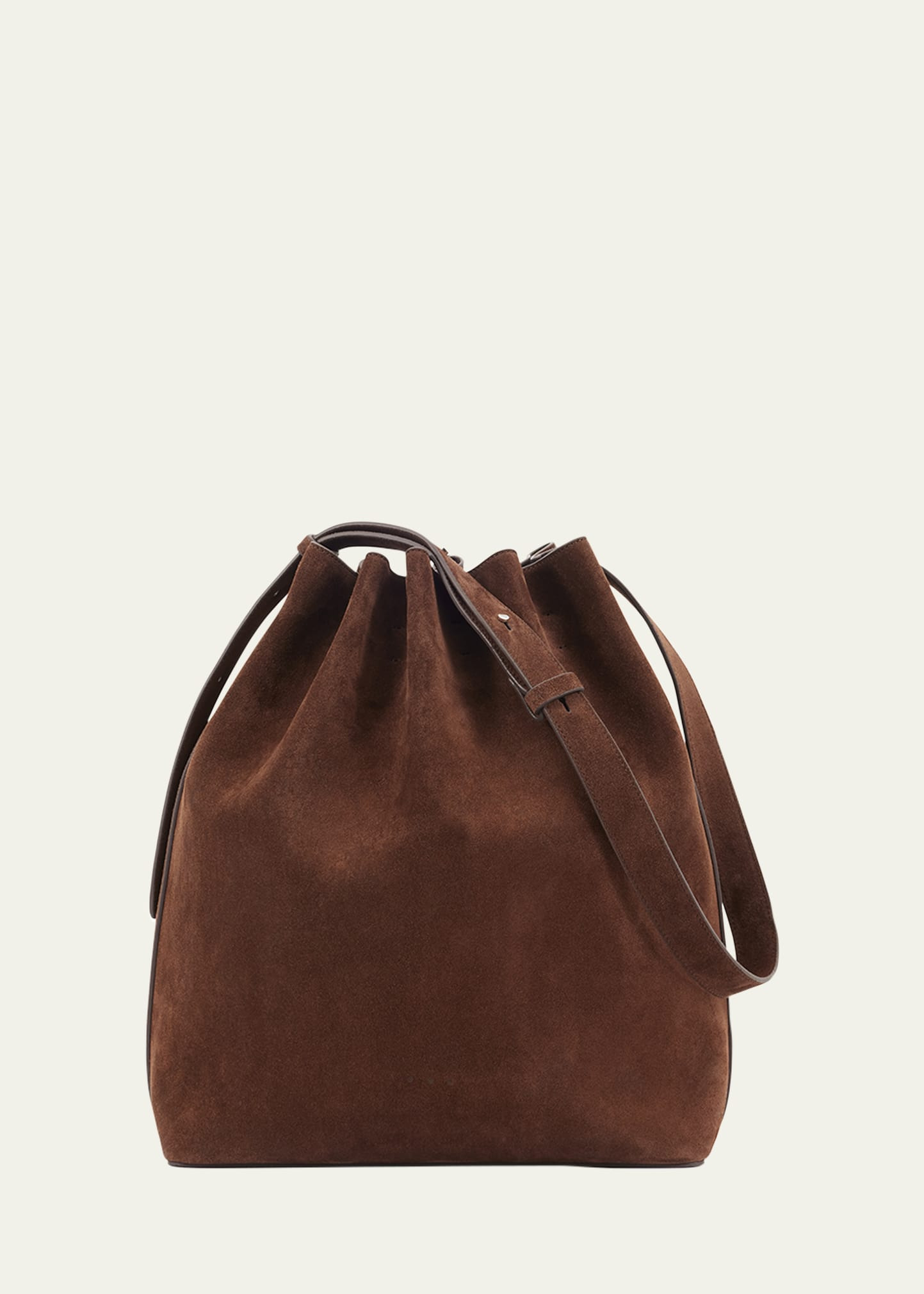Marin Calfskin Suede Large Bucket Bag - 1