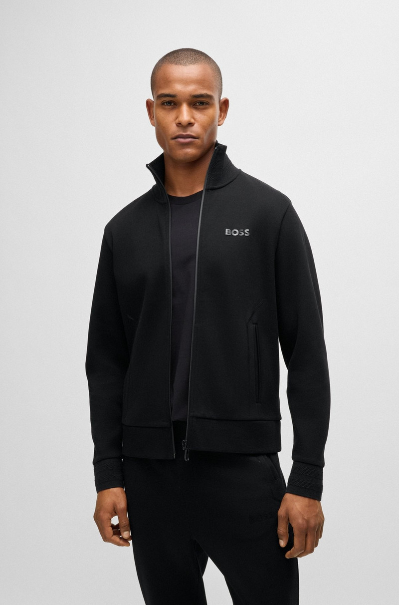 SWEATSHIRT WITH JACQUARD COLLAR AND CUFFS 2