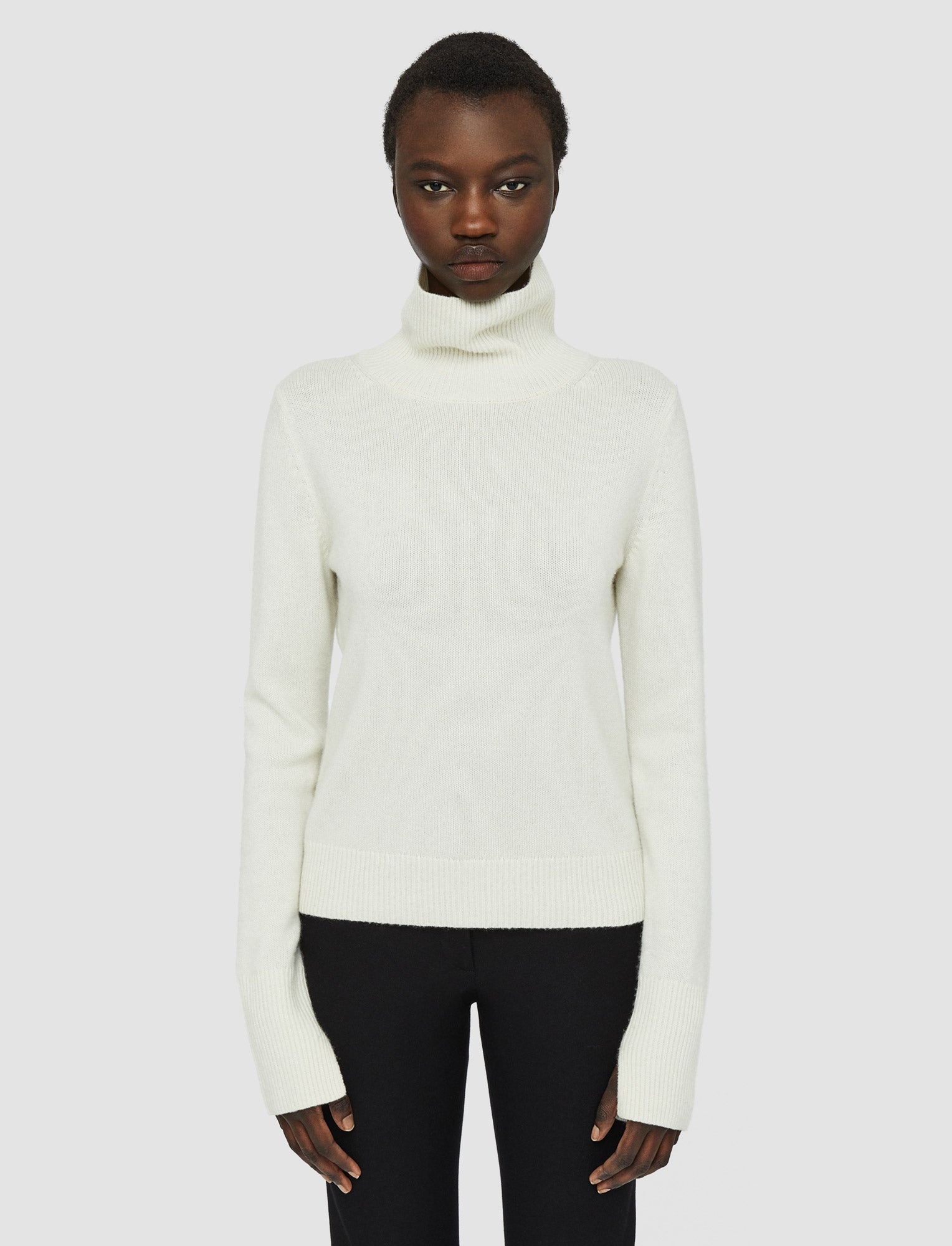 Pure Cashmere High Neck Jumper - 4