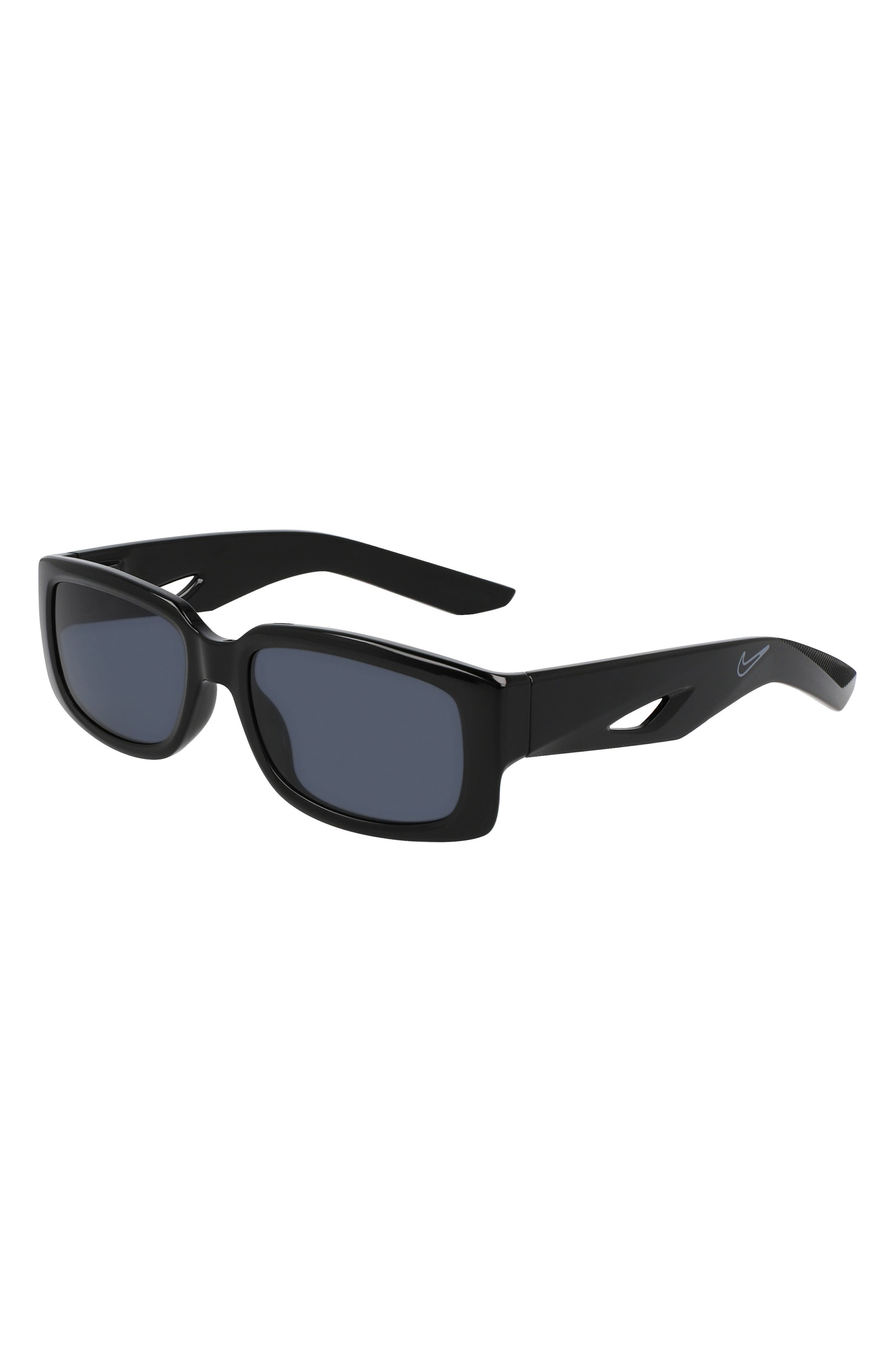 Nike Variant I 56mm Rectangle Sunglasses in Black /Grey at Nordstrom - 2
