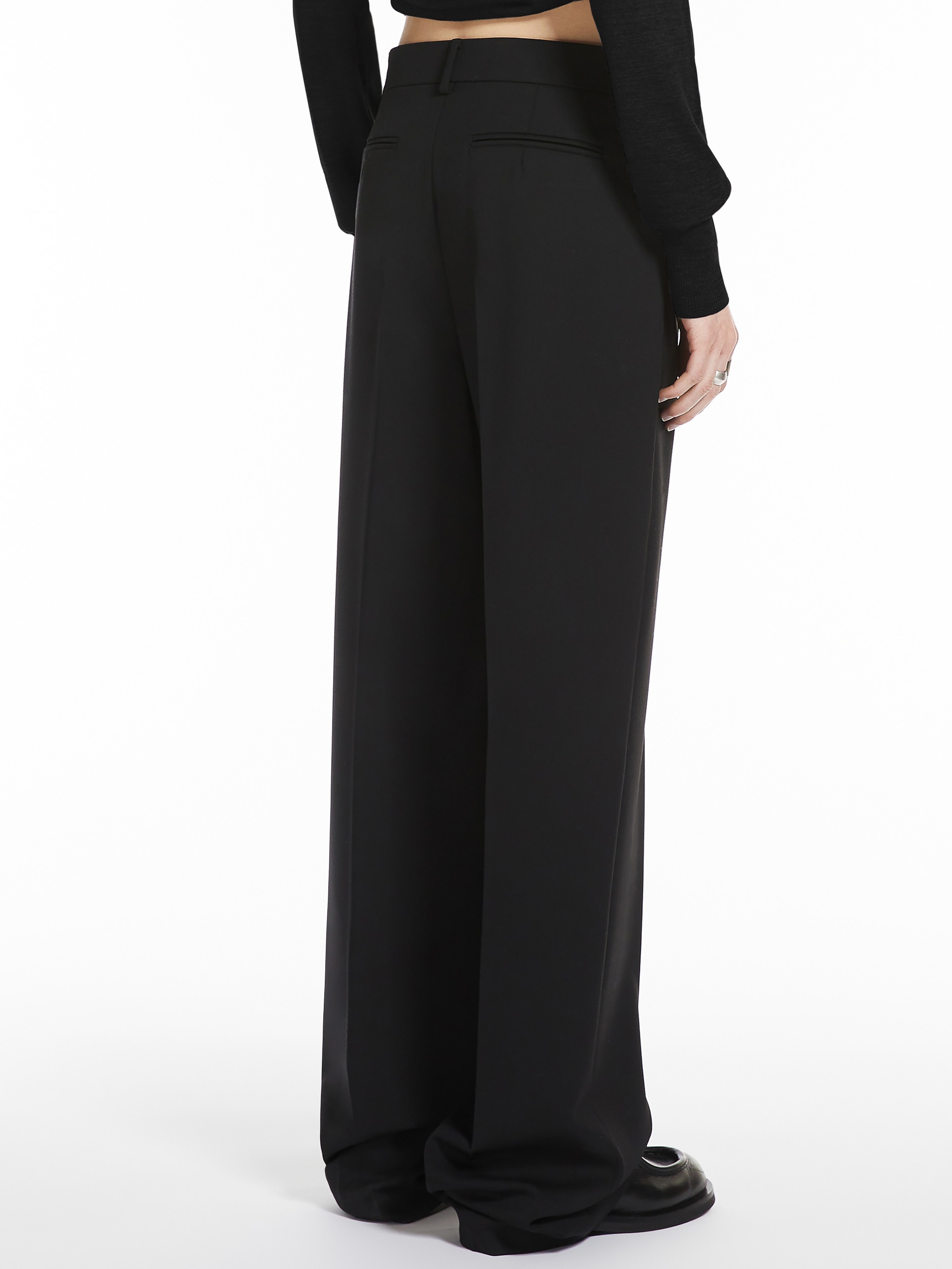 ASSUAN Wide-fit stretch wool trousers - 4