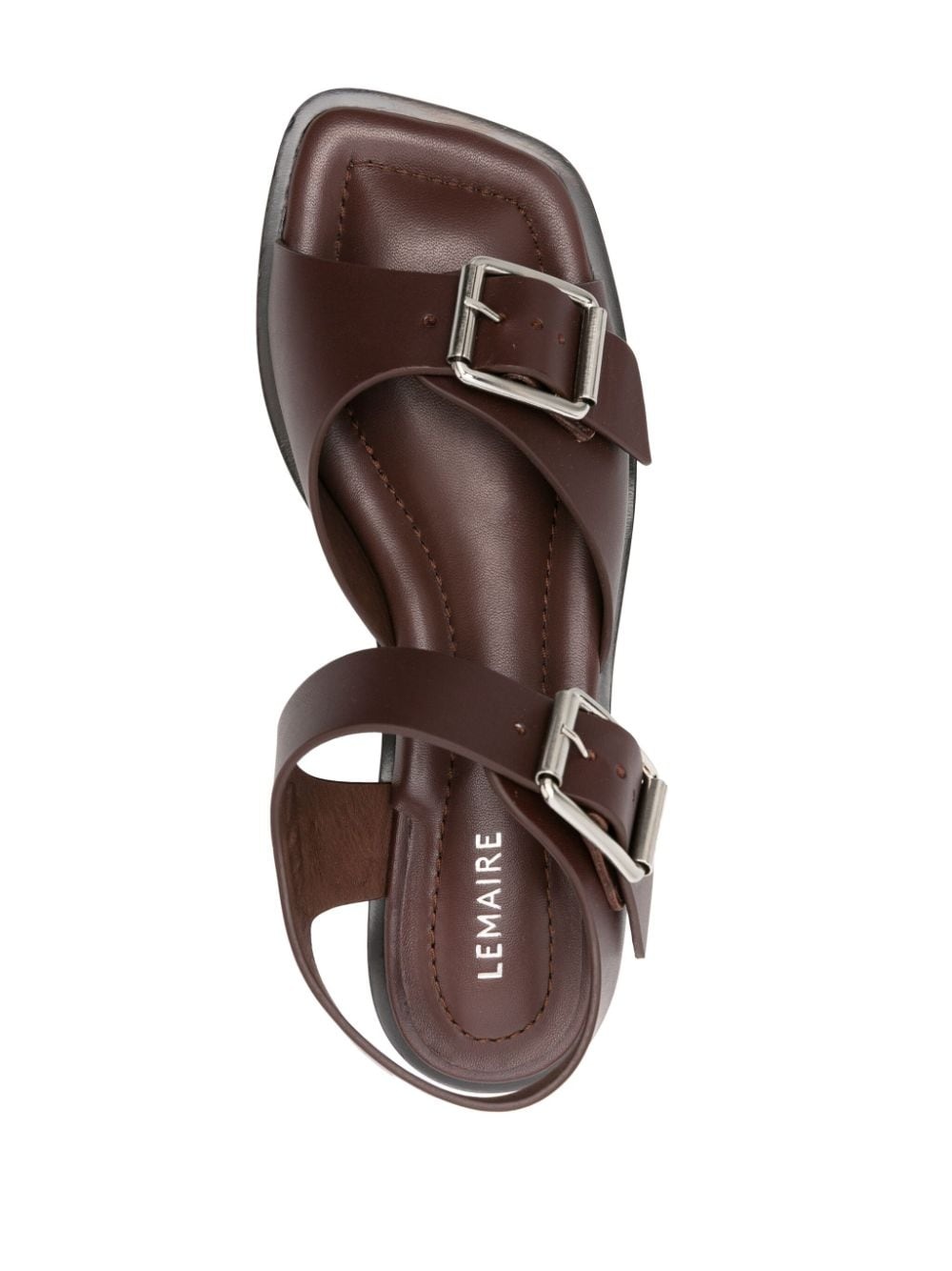 35mm buckled leather sandals - 4