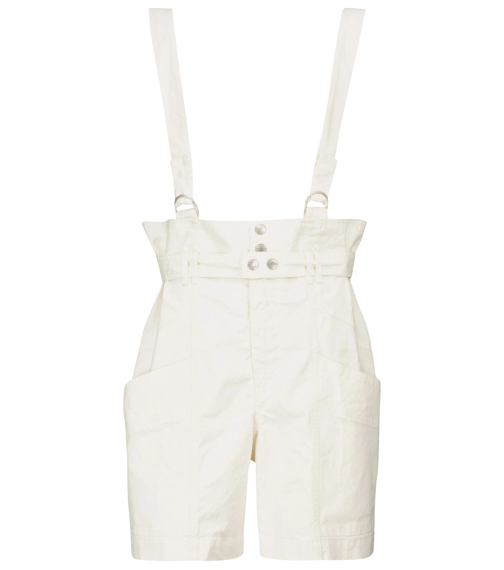 Effie linen and cotton suspender shorts - 1