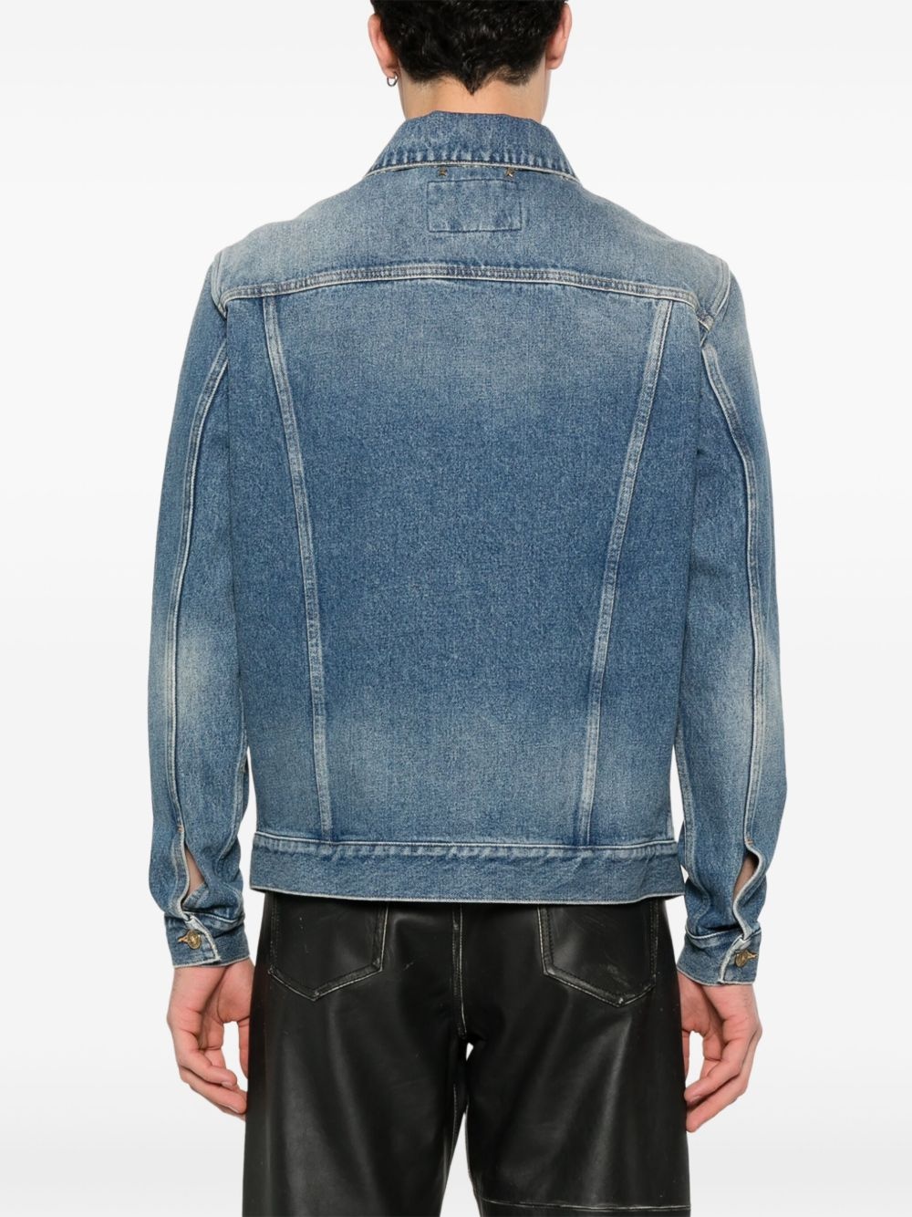 stonewashed denim jacket - 4