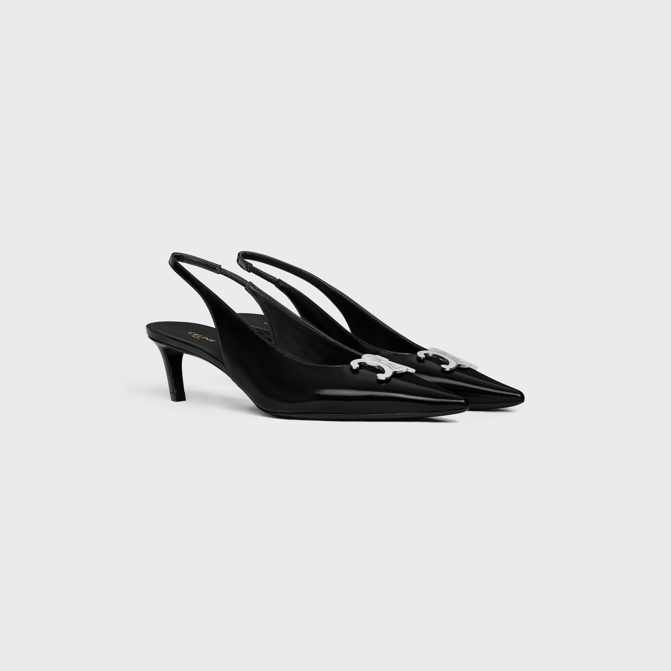 CELINE ALMA TRIOMPHE SLINGBACK in GLOSSY CALFSKIN - 2