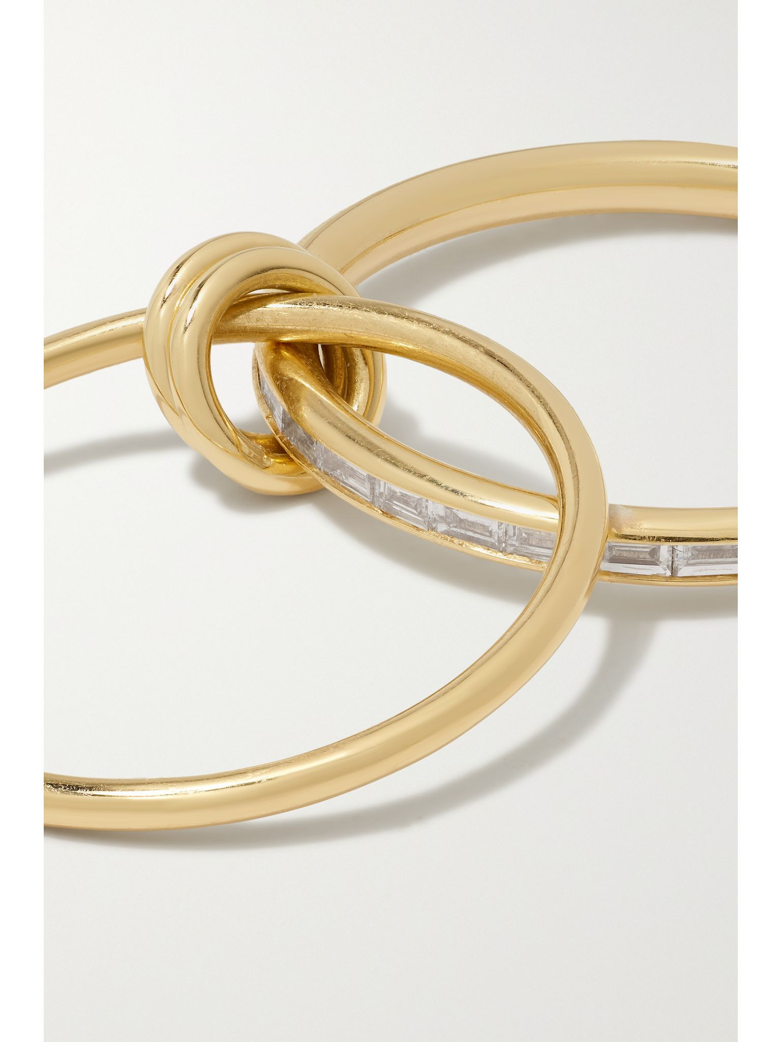 Callisto set of two 18-karat gold diamond rings Gold - 4