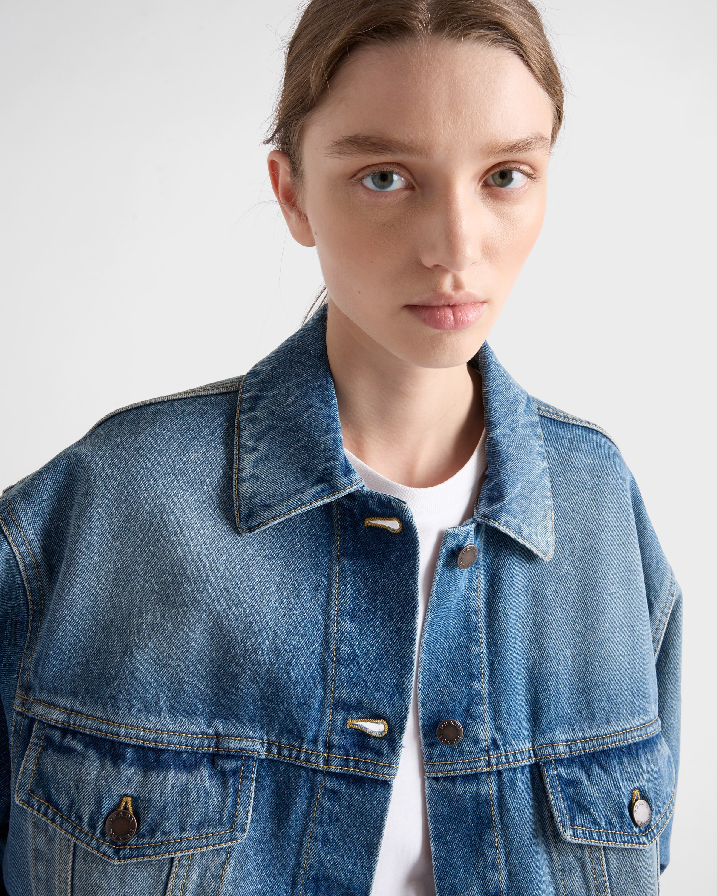 Denim blouson jacket - 4