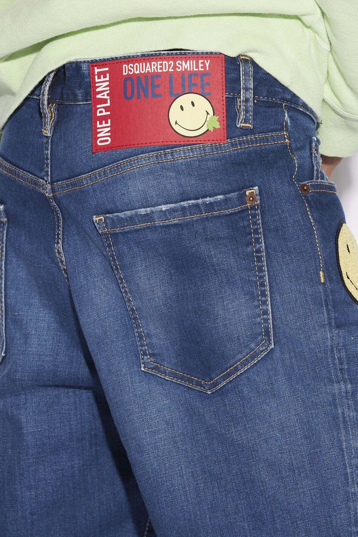 SMILEY PARTIALLY ORGANIC COTTON MARINE SHORTS - 5