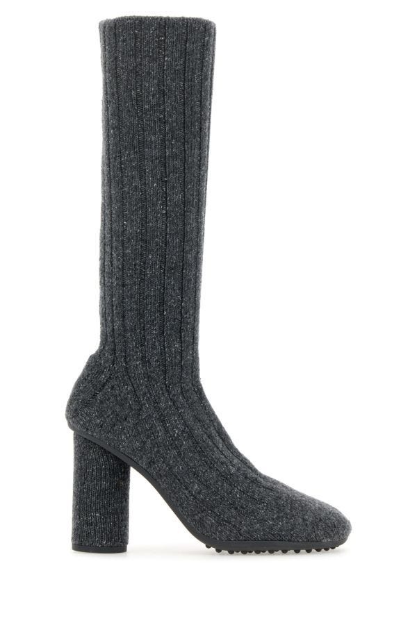 Melange grey fabric Atomic ankle boots - 1