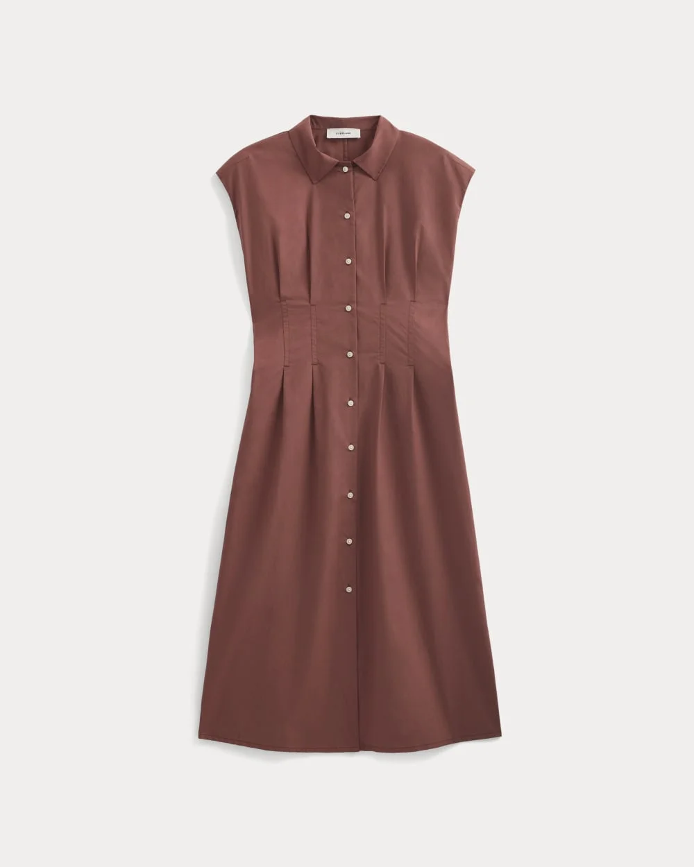 MUSCLE SHIRTDRESS IN LIGHTWEIGHT COTTON - 1