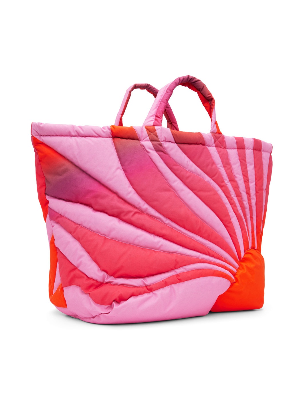 Pink & Orange Sunset Puffer Tote - 2