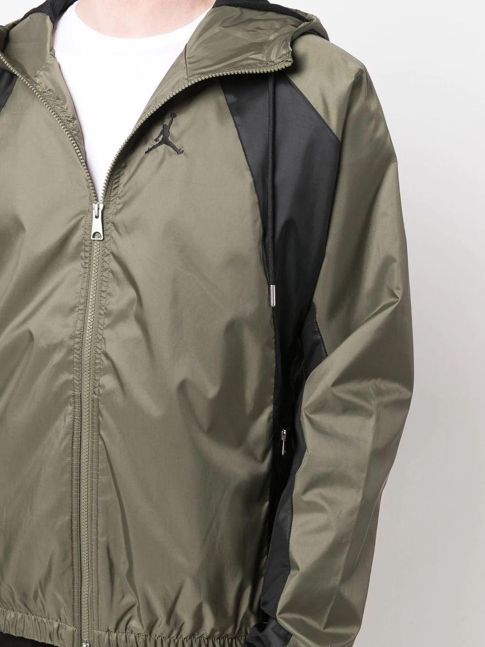 contrasting-panel detail jacket - 5