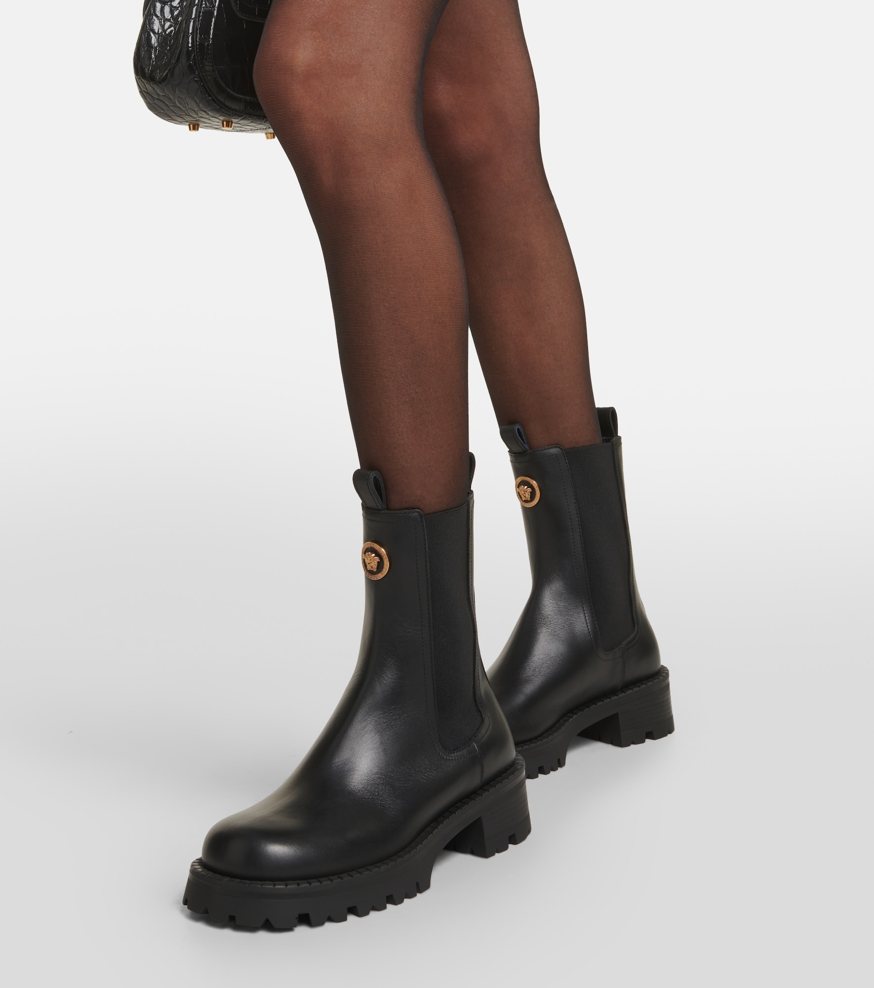 Medusa leather Chelsea boots - 4