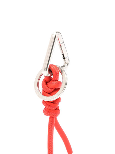 Bottega Veneta knotted charm keyring outlook