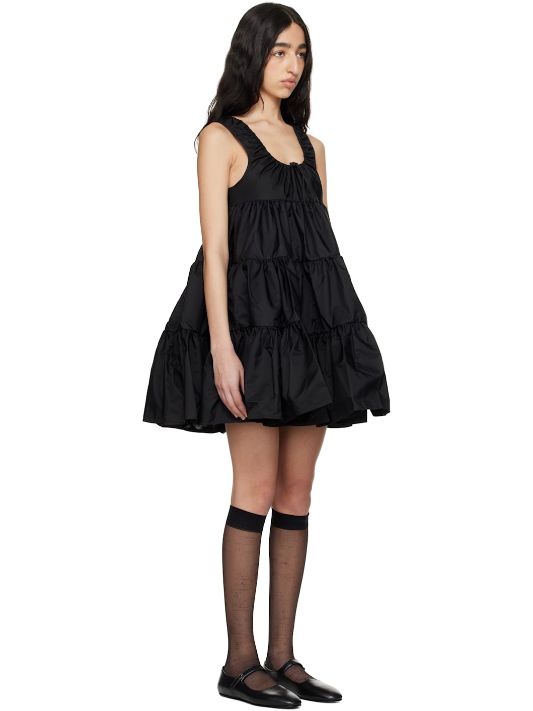 Black Aino Minidress - 2