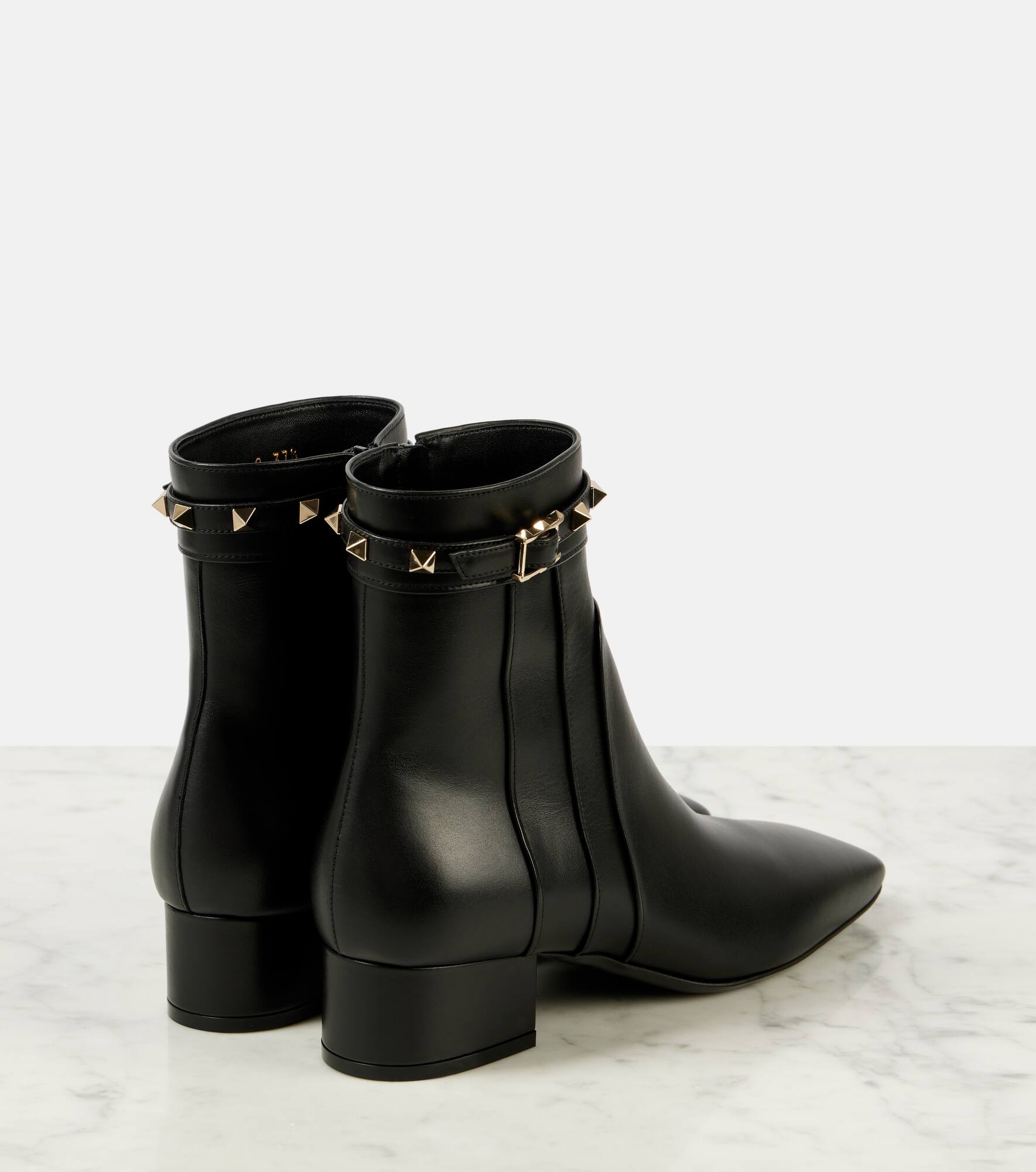 Rockstud 40 leather ankle boots - 3