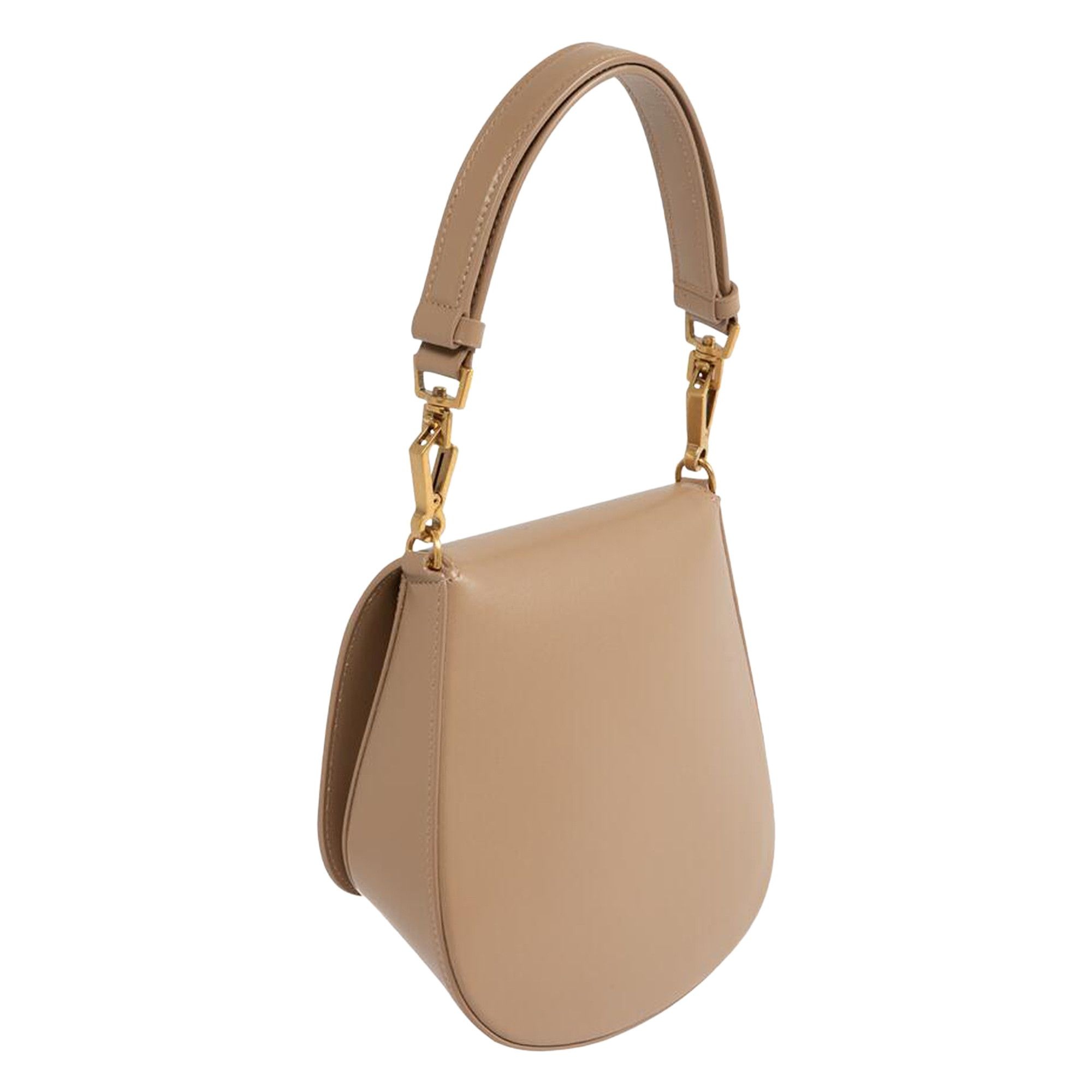 Saint Laurent Voltaire Leather Top Handle 'Dark Toffee' - 2