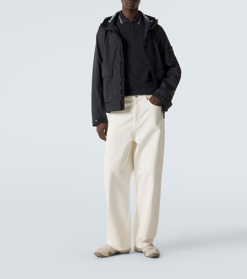 Stone Island Compass cotton-blend piqué polo shirt outlook