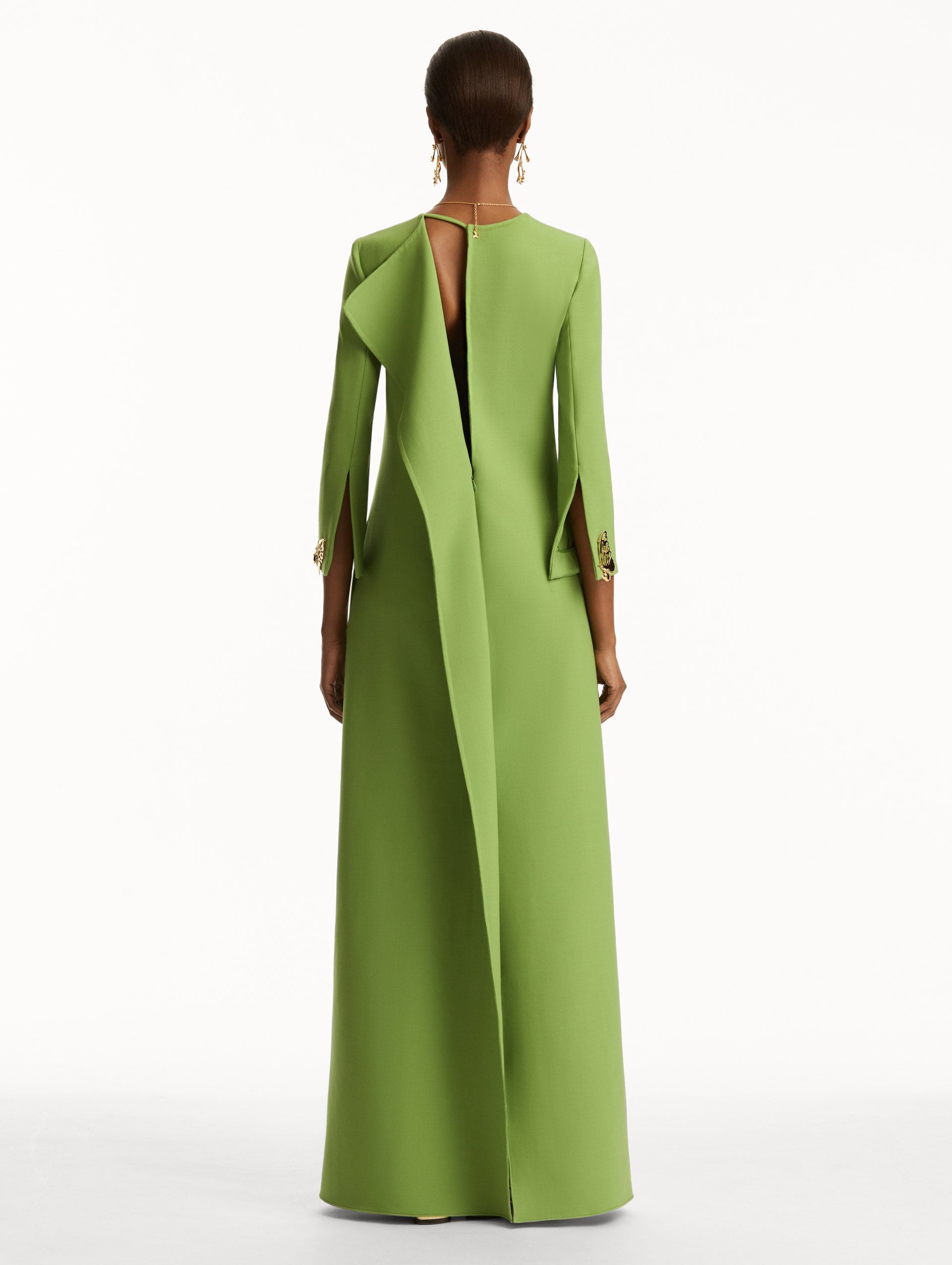 BUTTERFLY-DETAILED 3/4 SLEEVE CAFTAN - 3
