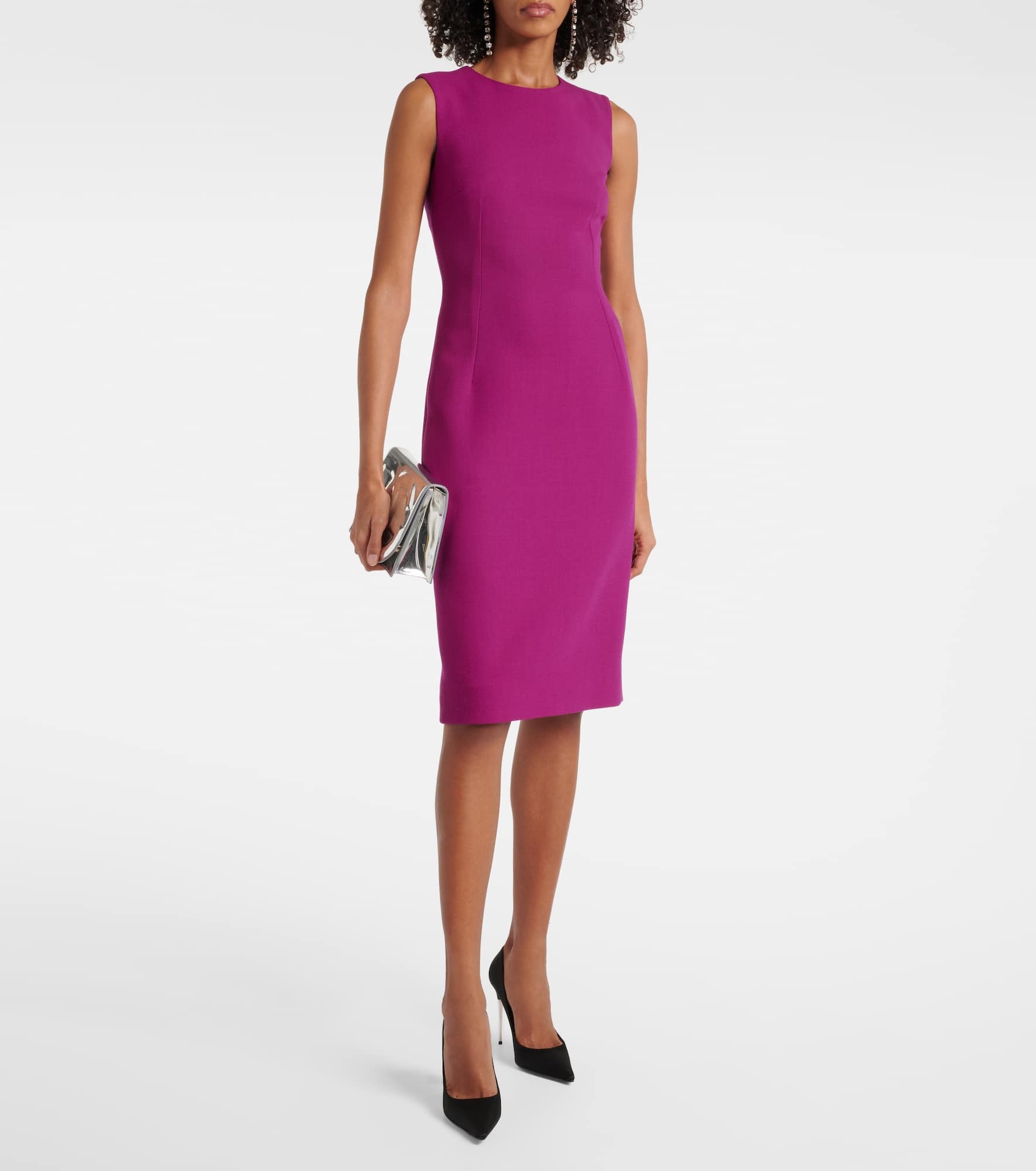 Wool crepe minidress - 2