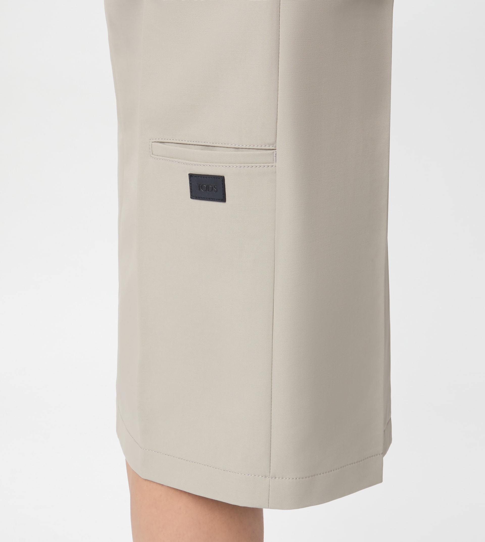 SKIRT IN COTTON - GREY - 4