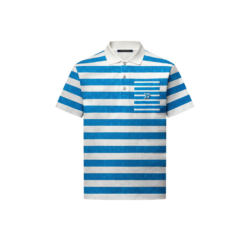 Monogram Striped Polo Shirt 1