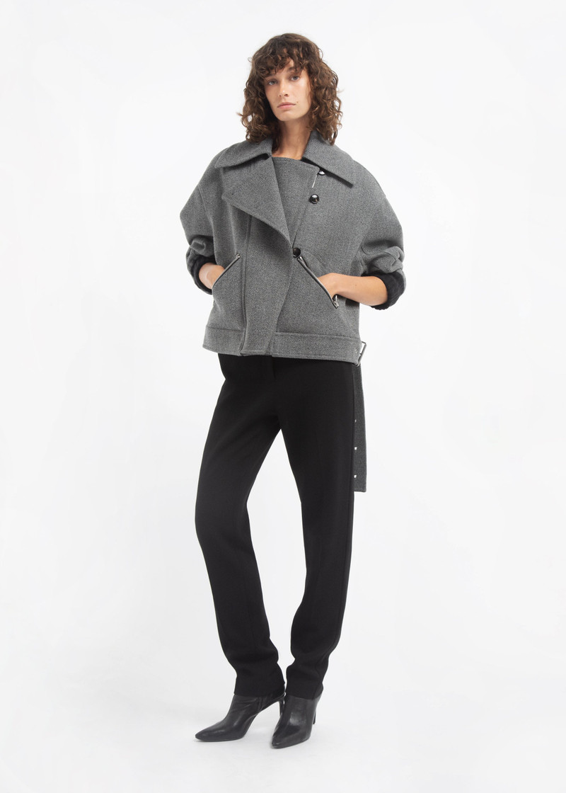 Oversized Engineered Bomber in Wool 6