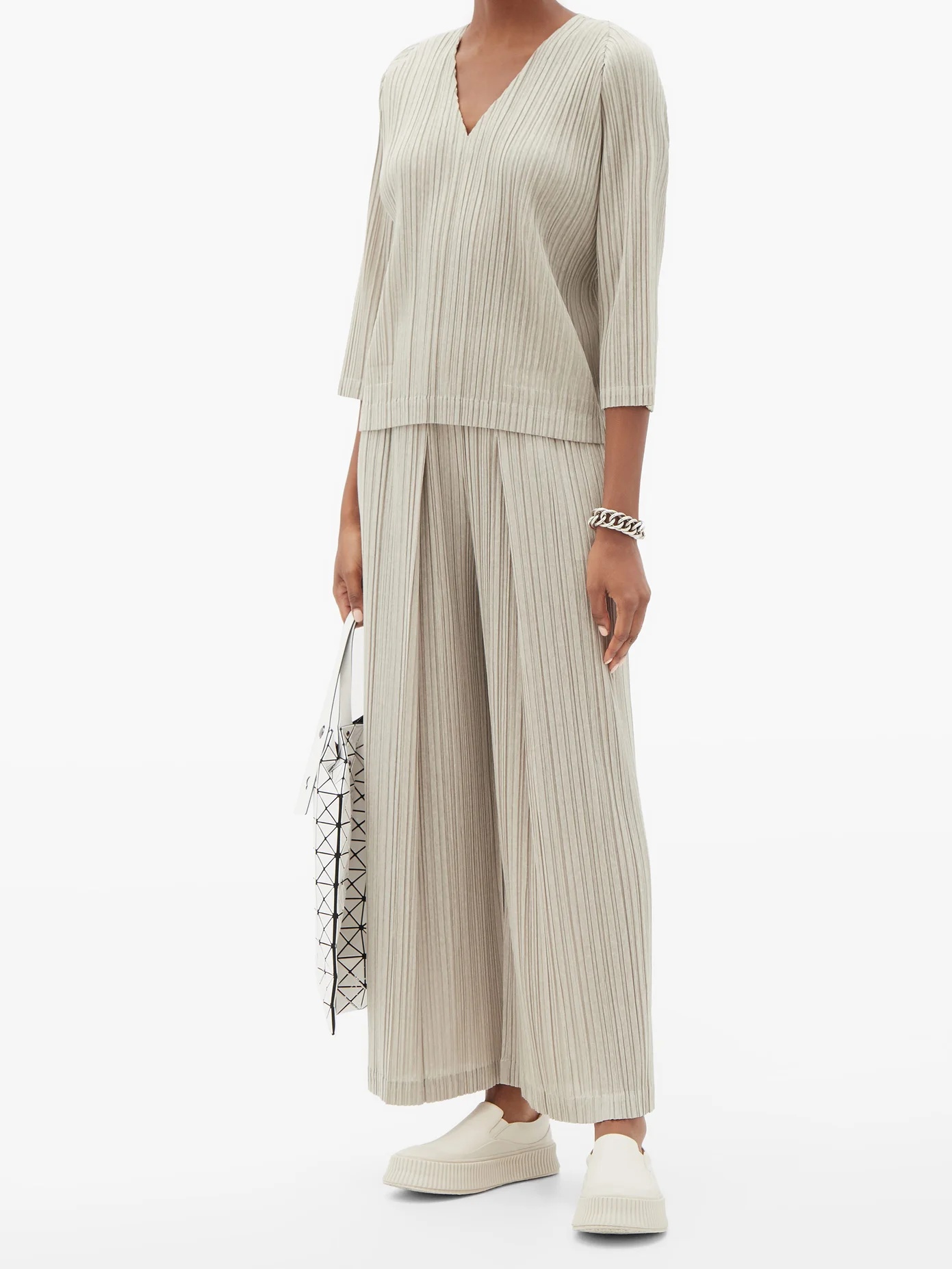 Technical-pleated trousers - 2