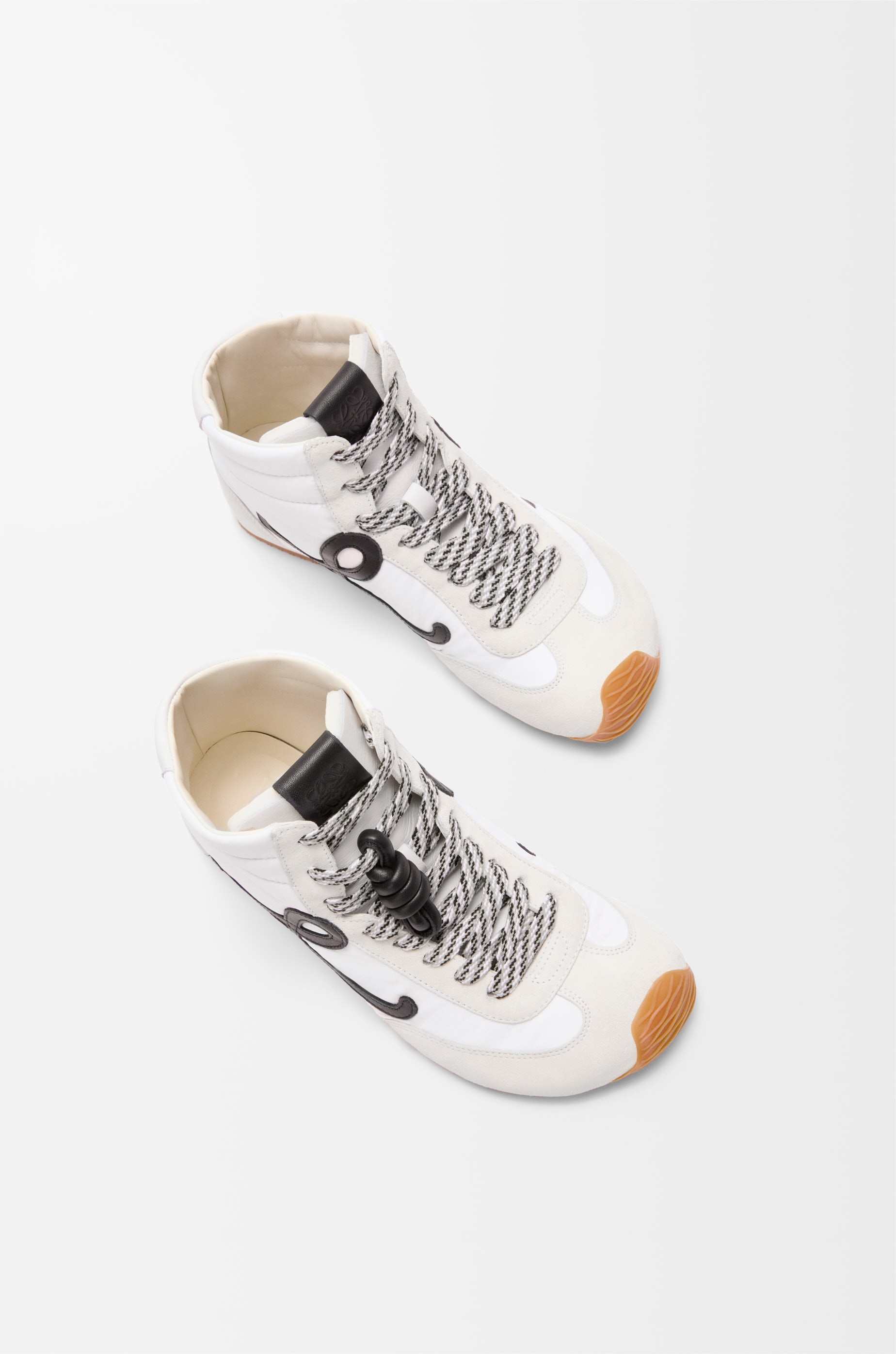 Ballet Runner 2.0 high-top in nylon and calfskin - 3