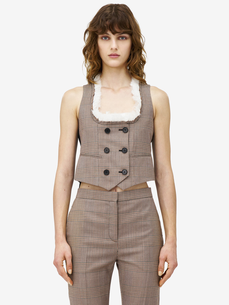 Alexander McQueen Heritage Check Waistcoat outlook