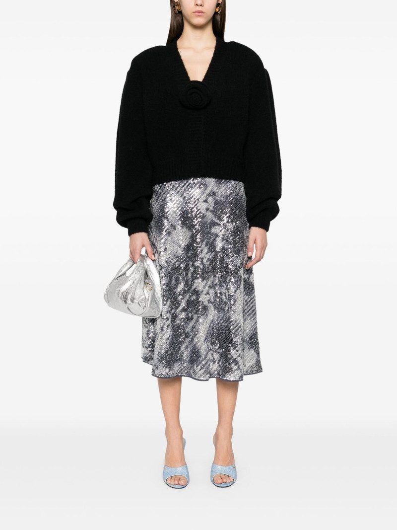 ROTATE knitted cropped cardigan outlook