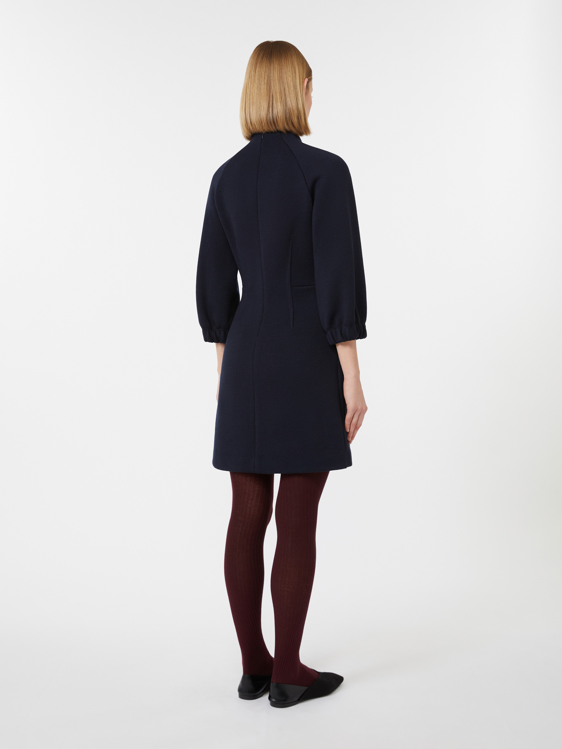 ROSTOV Dress in double-faced wool and cotton jersey - 4