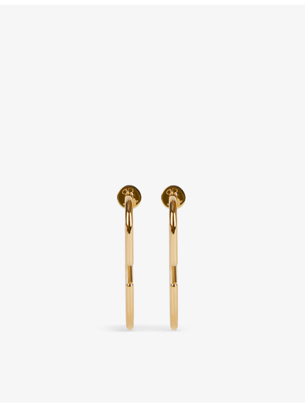 VLOGO gold-toned brass earrings - 2