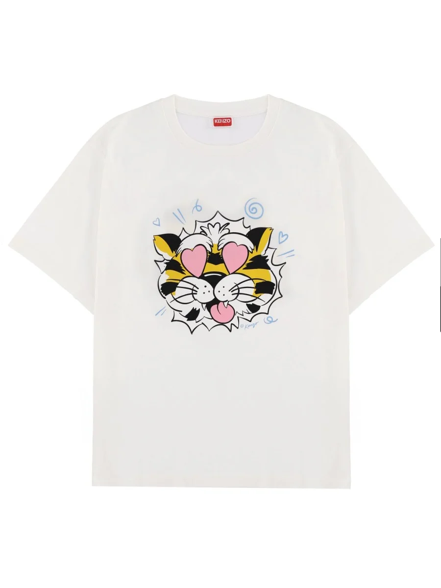 COTTON KENZO WILD TIGER T-SHIRT - 1