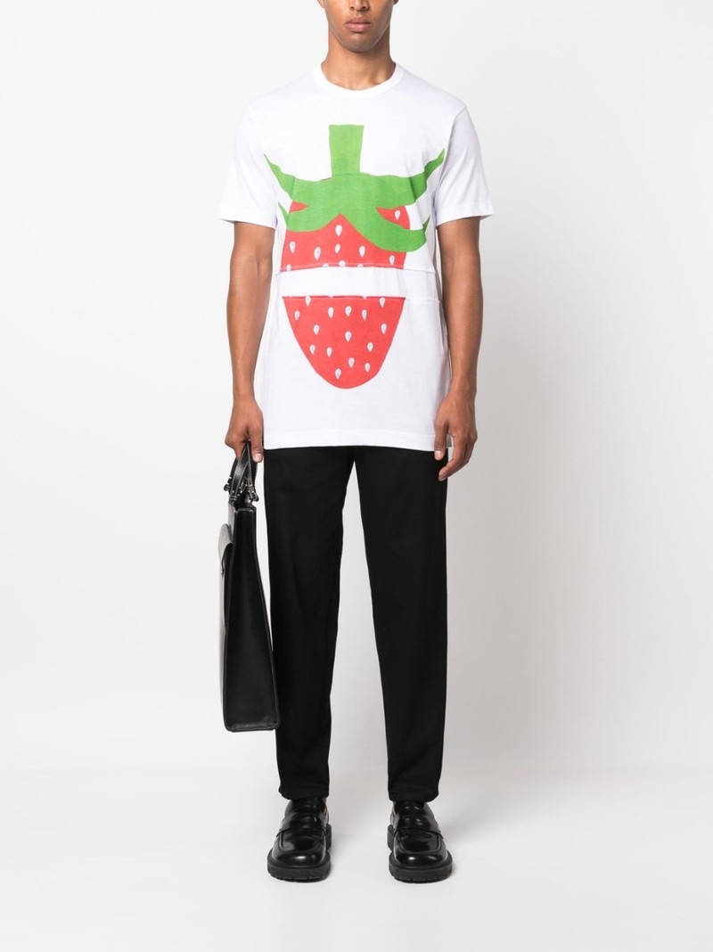 Comme des Garçons SHIRT straight-leg cotton trousers outlook