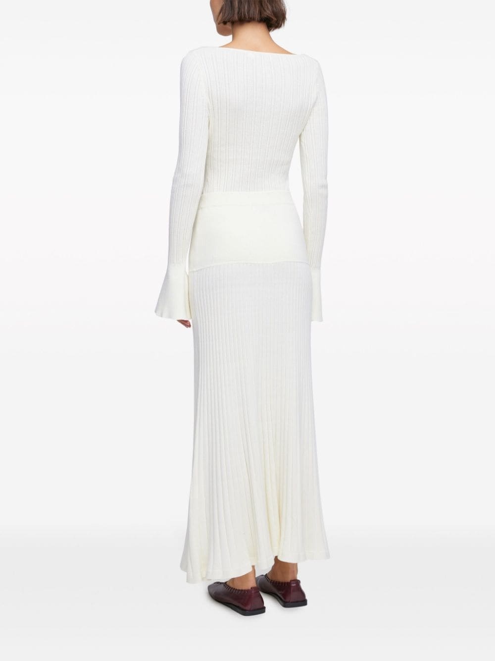 Amber ribbed-knit maxi skirt - 3