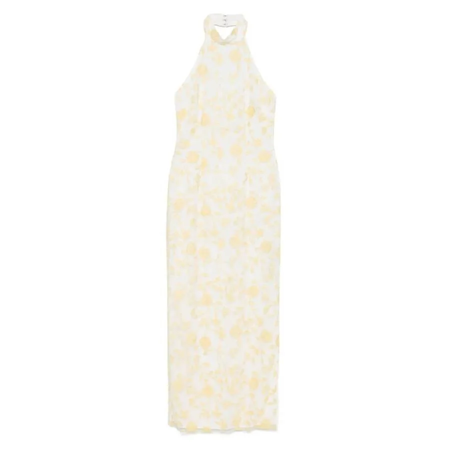 Rotate Flower Beads Embroidered Maxi Dress - 1