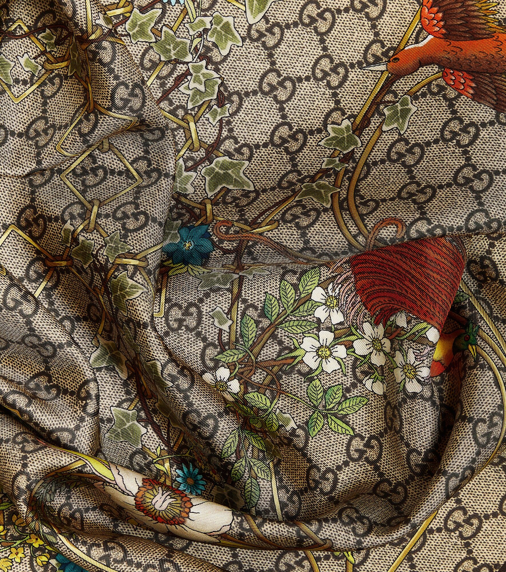 Printed silk twill scarf - 3