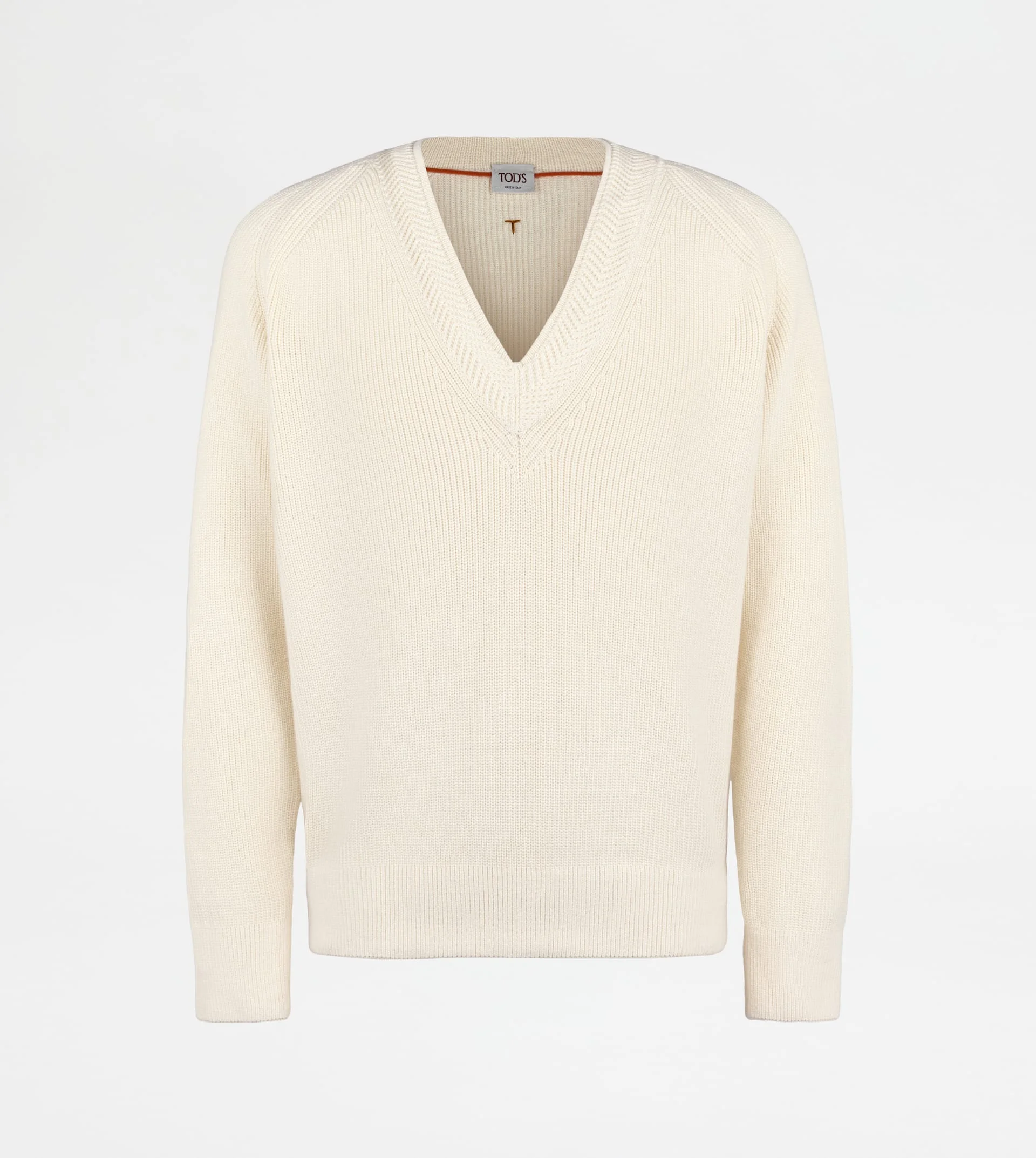PULLOVER IN COTTON - WHITE - 1