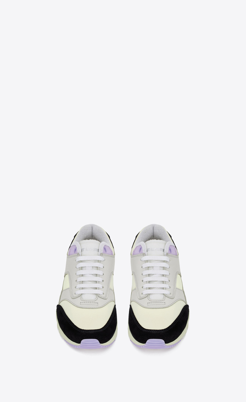 SAINT LAURENT bump sneakers in nylon, suede and leather outlook