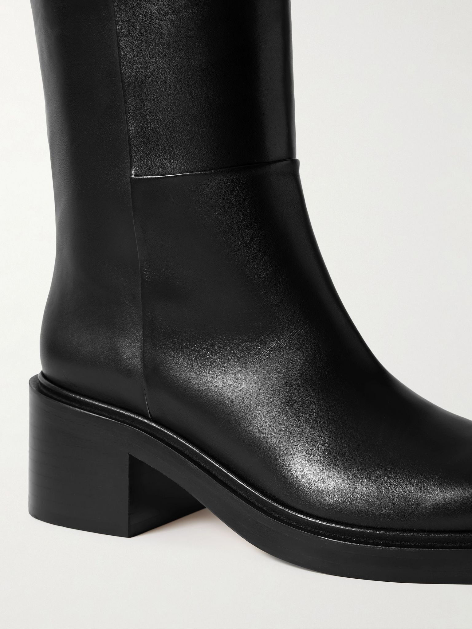 Taito leather knee boots Black - 4