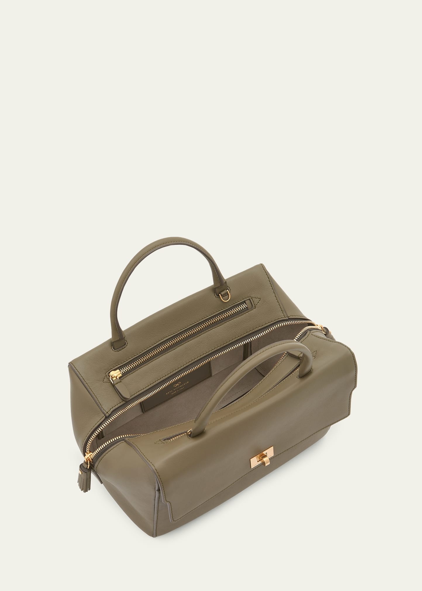 Seaton Zip Leather Satchel Bag - 4