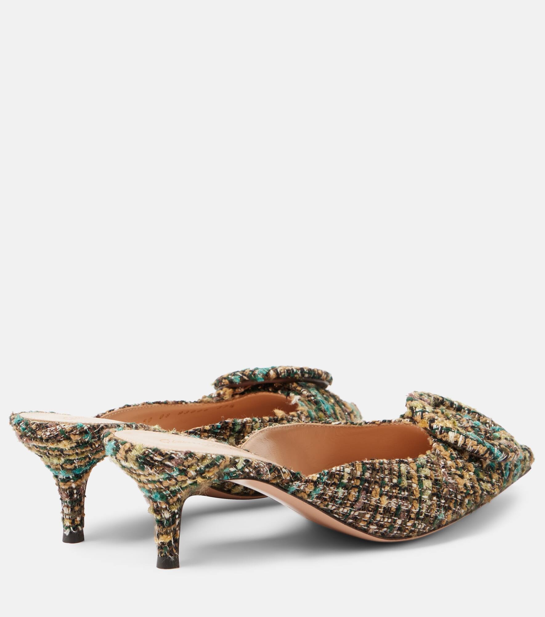 Portofino 55 tweed mules - 3