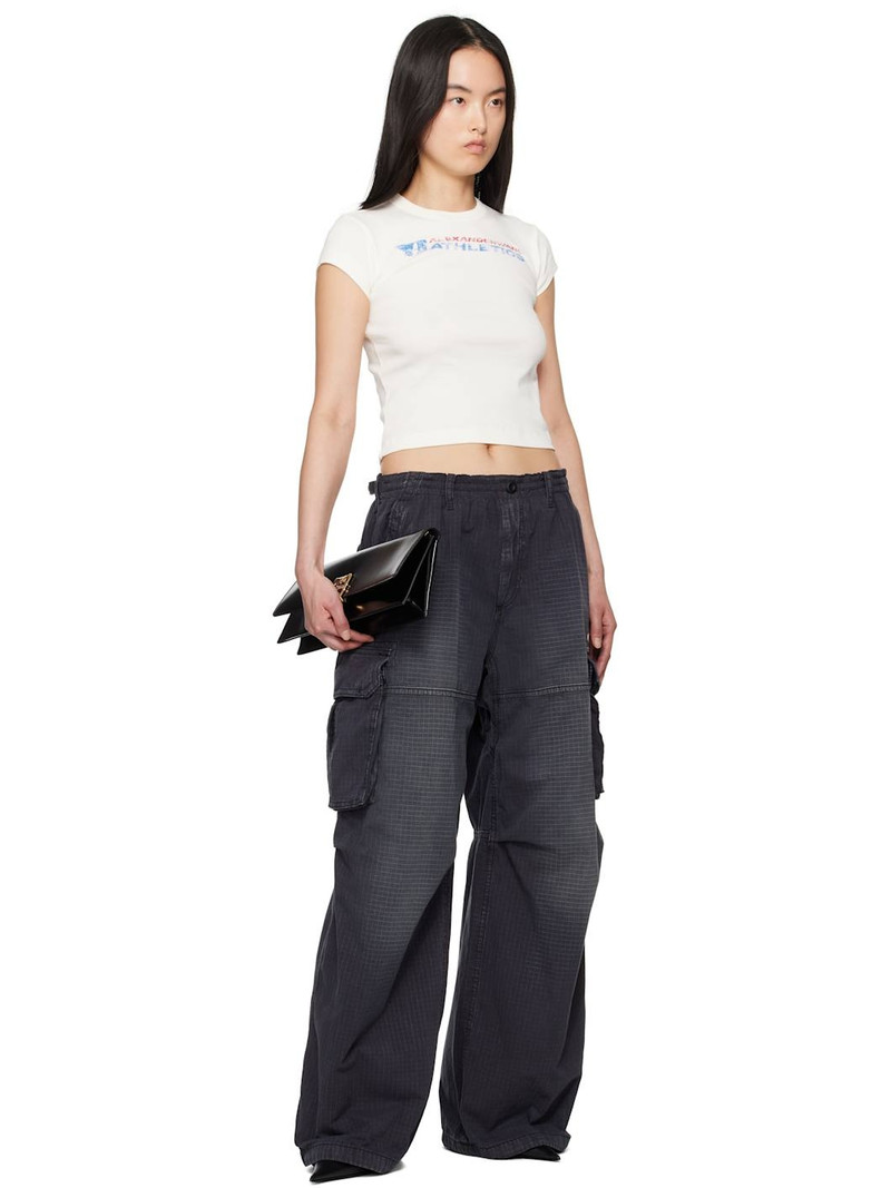 alexanderwang.t Off-White Distressed Logo T-shirt outlook