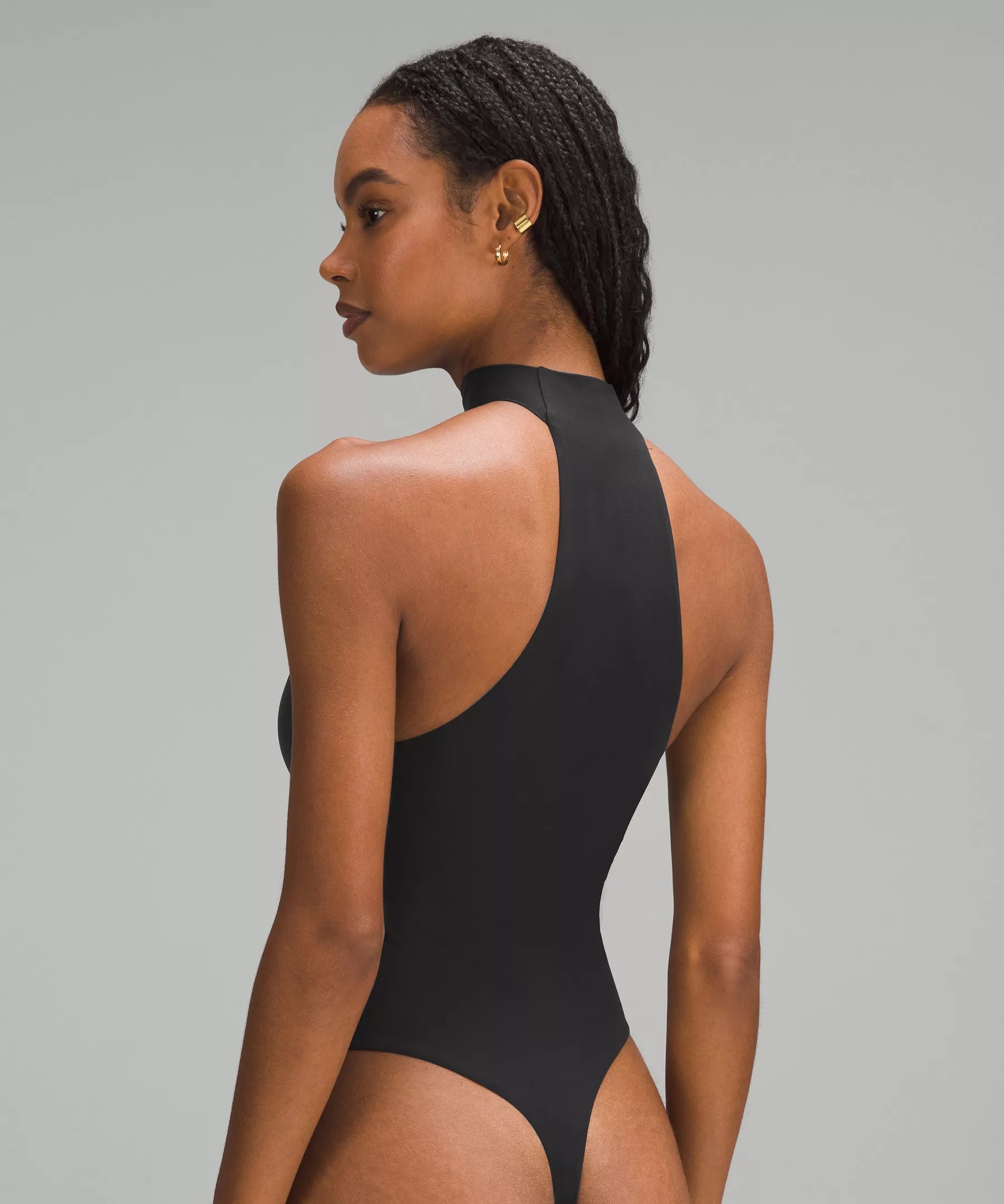 Wundermost Ultra-Soft Nulu Mockneck Sleeveless Bodysuit - 3