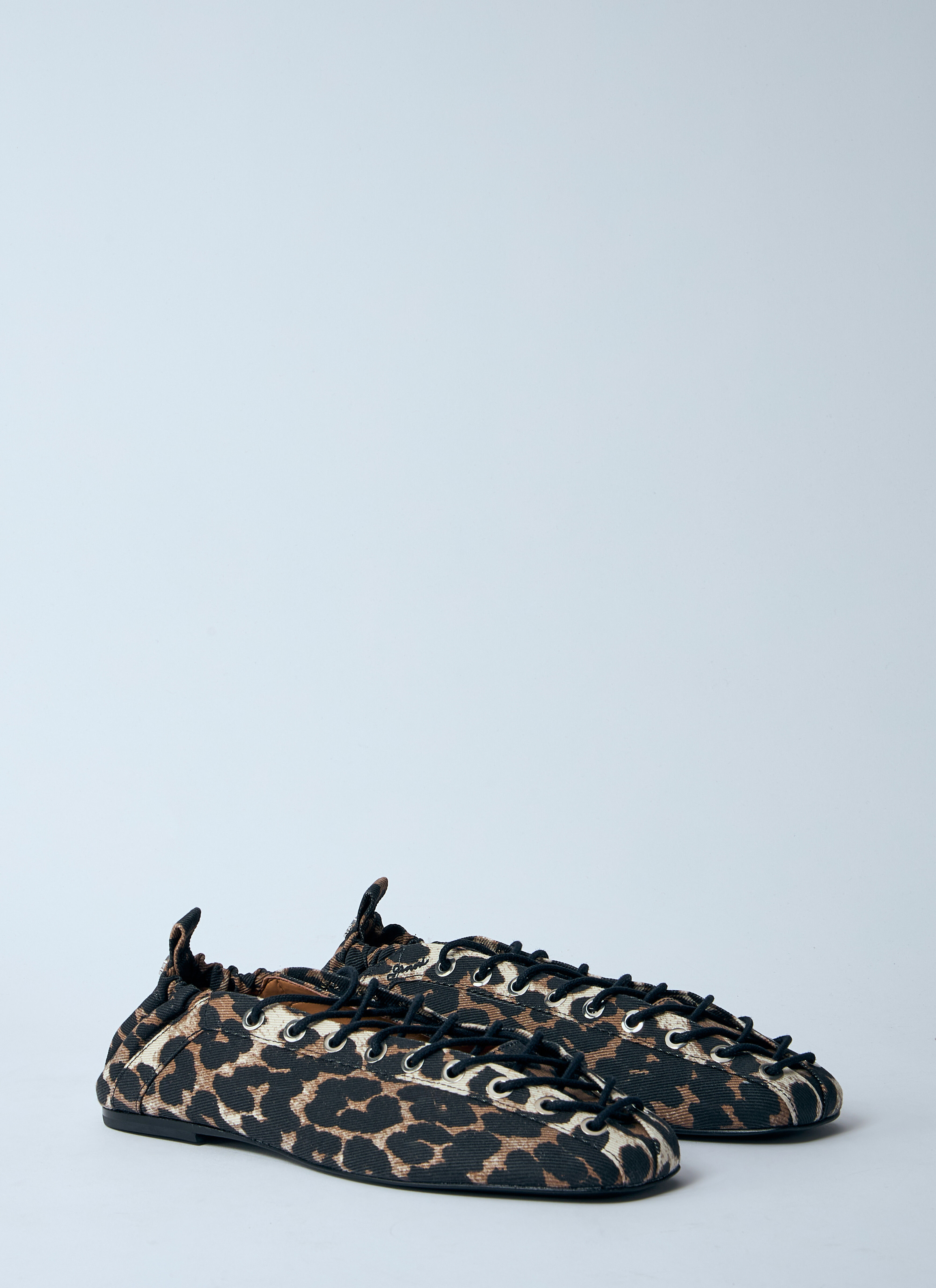 Leopard Oleatex Ballerina Flats - 2