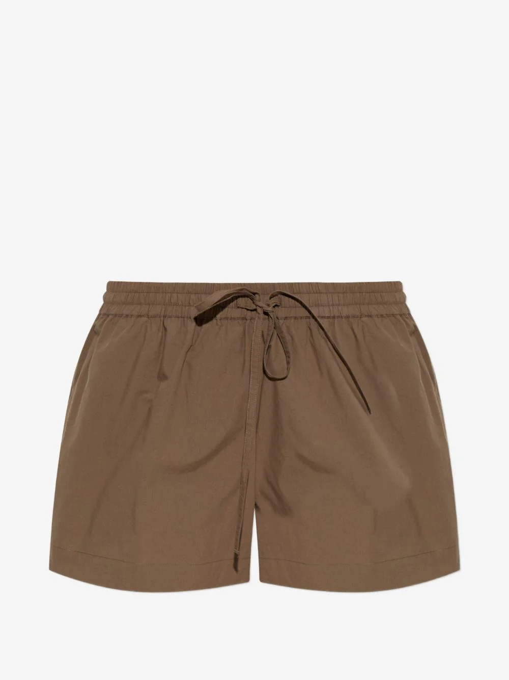 drawstring-waist relaxed cotton shorts - 1