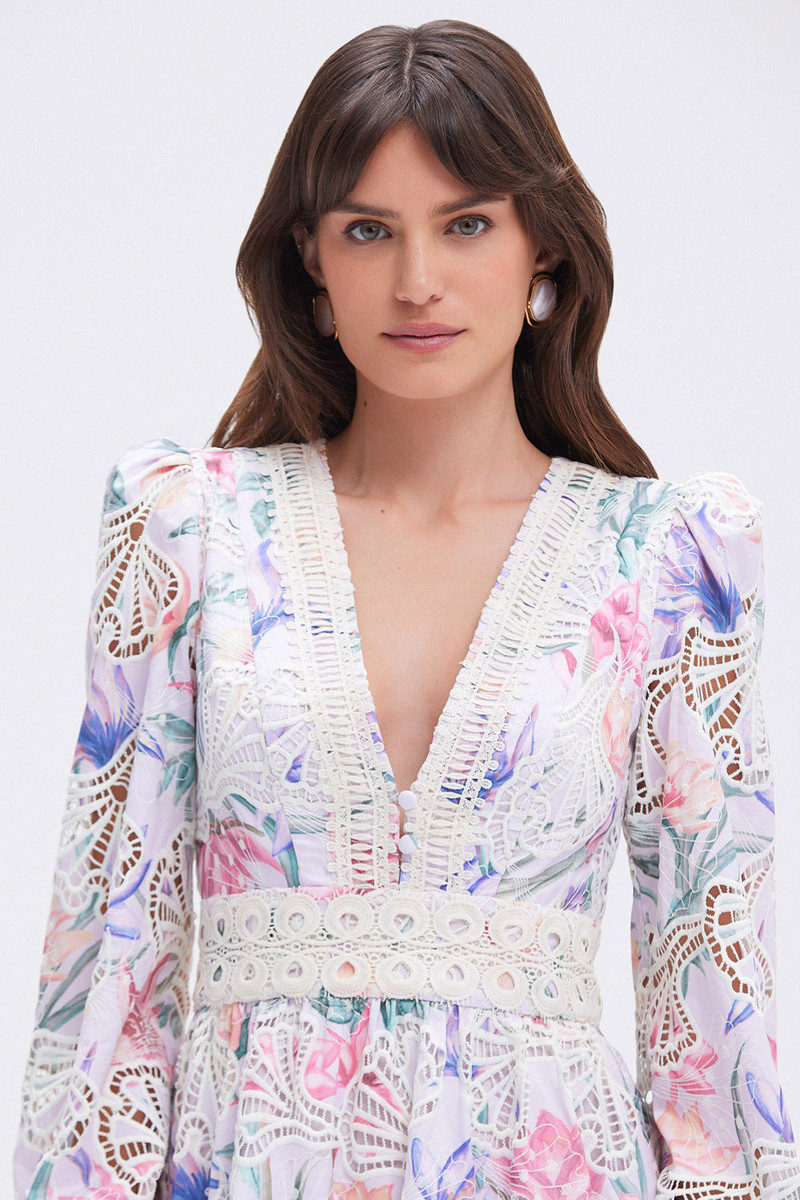 PatBO AMARYLLIS EMBROIDERED MINI DRESS outlook